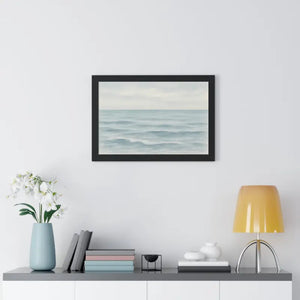 Tranquil Ocean Framed Coastal Wall Art - Serene Nautical Print - Dipaliz - Prints