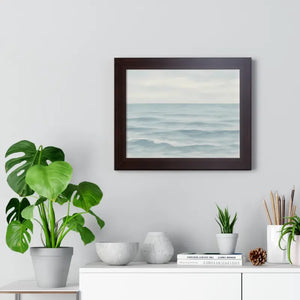 Tranquil Ocean Framed Coastal Wall Art - Serene Nautical Print - Dipaliz - Prints