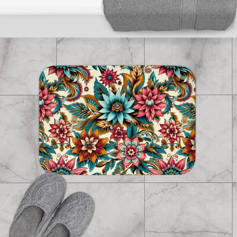 Transform your Bath with Vibrant Large Flower Mat - 24’’ × 17’’ Home Decor