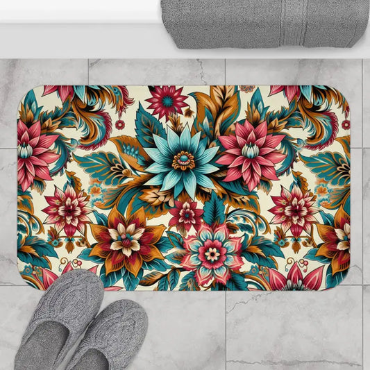 Transform your Bath with Vibrant Large Flower Mat - 34’’ × 21’’ Home Decor