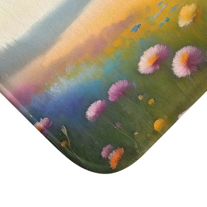 Transform your Bathroom: Luxurious Blooming Meadow Bath Mat - Home Decor