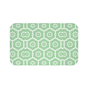 Green Geometric Bath Mat - Ultra Soft Spa Comfort - Dipaliz - Mats & Rugs
