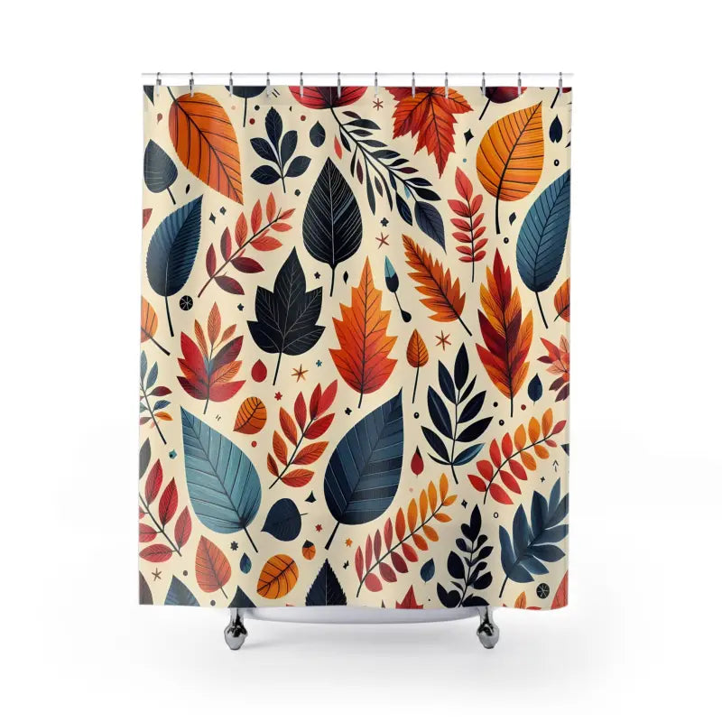 Transform your Bathroom with Fall Foliage Shower Curtain - 71’’ × 74’’ Home Decor