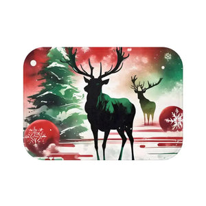 Bath Mat - Festive Reindeer Christmas Design - Dipaliz - Mats & Rugs