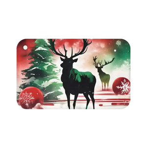 Bath Mat - Festive Reindeer Christmas Design - Dipaliz - Mats & Rugs