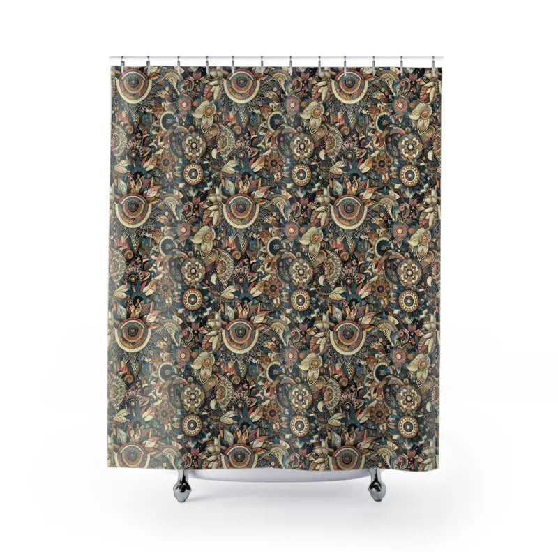 Elevate your Space with Intricate Floral Shower Curtains - 71’’ × 74’’ Home Decor