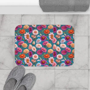 Home Decor - Floral Bath Mat - Soft Spa Luxury Design - Dipaliz