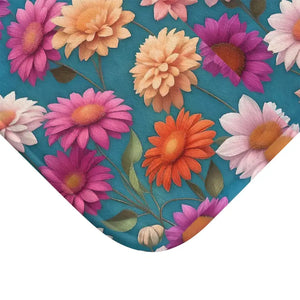 Home Decor - Floral Bath Mat - Soft Spa Luxury Design - Dipaliz