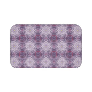 Home Decor - Purple Geometric Bath Mat - Elegant Comfort Style - Dipaliz