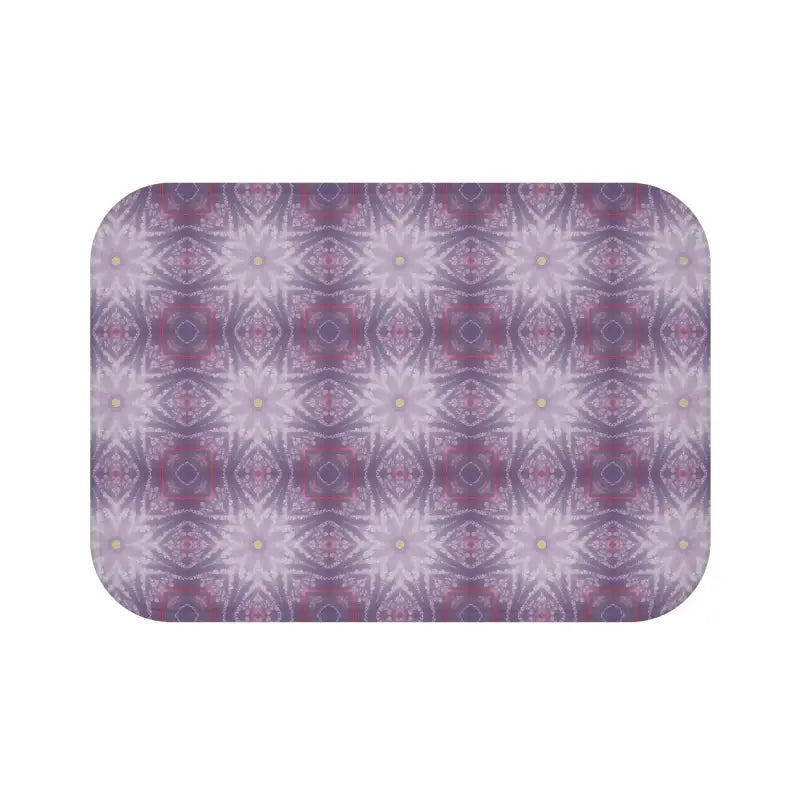 Transform your Bathroom with a Purple Geometric Bath Mat - Home Decor