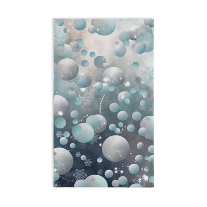 Transform your Bathroom with a Snowflakes Abstract Hand Towel - White Base / 28’’ × 16’’ Home Decor