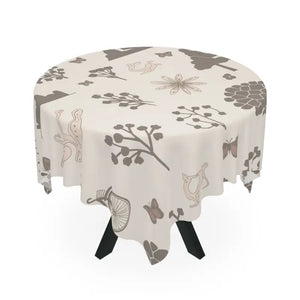 Natures Beauty Tablecloth one Sided Print Elegant Dining - Dipaliz - Size / White - Tablecloths