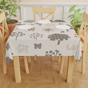 Natures Beauty Tablecloth one Sided Print Elegant Dining - Dipaliz - Size / White - Tablecloths