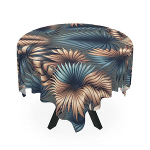 Palm Leaves Tablecloth Tropical Dining Decor - Dipaliz - one Size / White - Tablecloths