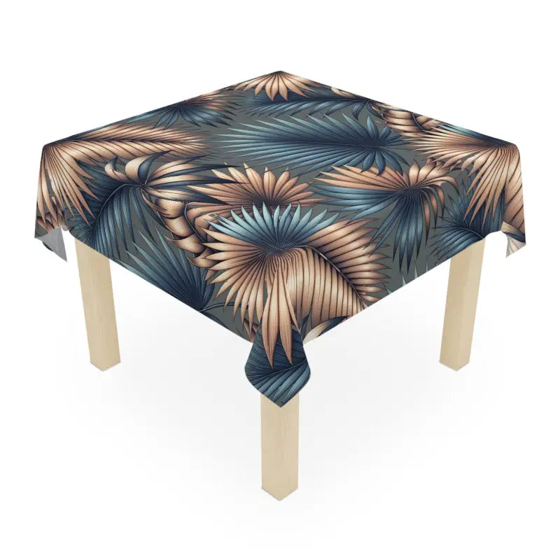 Transform your Table with a Palm Leaves Jungle Safari Tablecloth! - one Size / White Home Decor