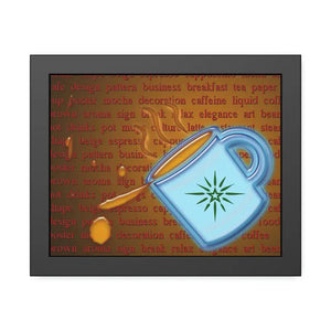 Framed Paper Posters - Bold Modern Wall Art - Dipaliz - 14″ x 11″ (horizontal) / Black Frame / Fine - Prints & Visual