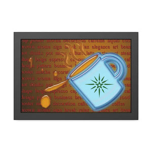 Framed Paper Posters - Bold Modern Wall Art - Dipaliz - 18″ x 12″ (horizontal) / Black Frame / Fine - Prints & Visual