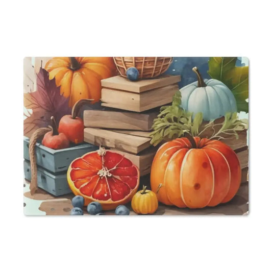 Chop in Style with our Autumn Harvest Tempered Glass Cutting Board - Small Home Decor