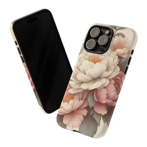 Pastel Large Flowers Phone Case Stylish Tough Design Dipaliz - Mobile Cases