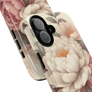 Pastel Large Flowers Phone Case Stylish Tough Design Dipaliz - Mobile Cases