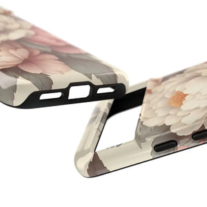 Pastel Large Flowers Phone Case Stylish Tough Design Dipaliz - Mobile Cases