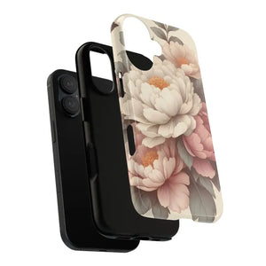 Pastel Large Flowers Phone Case Stylish Tough Design Dipaliz - Mobile Cases