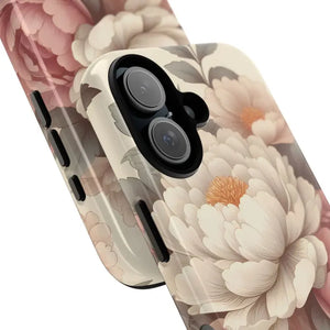 Pastel Large Flowers Phone Case Stylish Tough Design Dipaliz - Mobile Cases