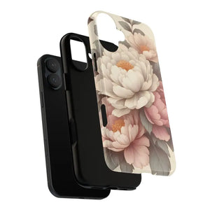 Pastel Large Flowers Phone Case Stylish Tough Design Dipaliz - Mobile Cases