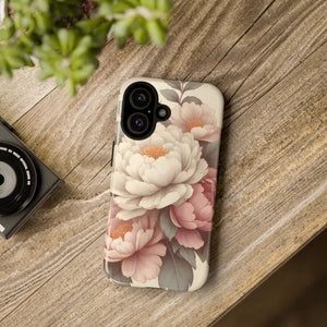 Pastel Large Flowers Phone Case Stylish Tough Design Dipaliz - Mobile Cases