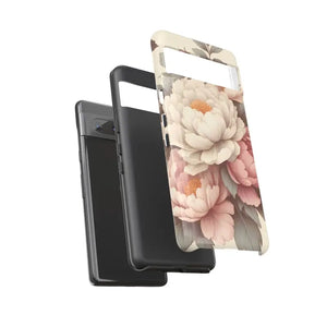 Pastel Large Flowers Phone Case Stylish Tough Design Dipaliz - Mobile Cases