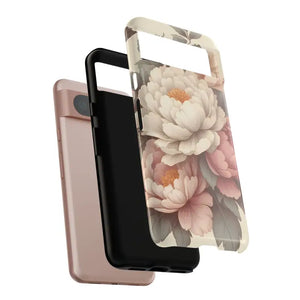 Pastel Large Flowers Phone Case Stylish Tough Design Dipaliz - Mobile Cases