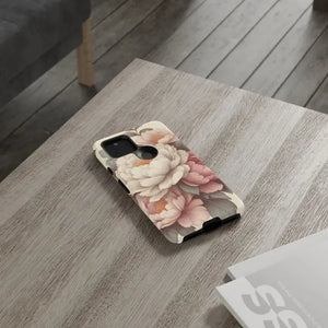 Pastel Large Flowers Phone Case Stylish Tough Design Dipaliz - Mobile Cases