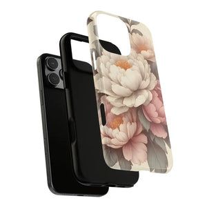 Pastel Large Flowers Phone Case Stylish Tough Design Dipaliz - Mobile Cases