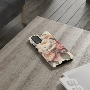 Pastel Large Flowers Phone Case Stylish Tough Design Dipaliz - Mobile Cases