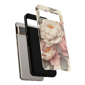 Pastel Large Flowers Phone Case Stylish Tough Design Dipaliz - Mobile Cases