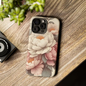 Pastel Large Flowers Phone Case Stylish Tough Design Dipaliz - Mobile Cases