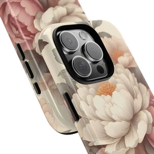 Pastel Large Flowers Phone Case Stylish Tough Design Dipaliz - Mobile Cases