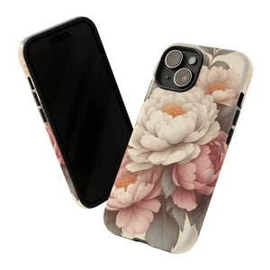 Pastel Large Flowers Phone Case Stylish Tough Design Dipaliz - Mobile Cases