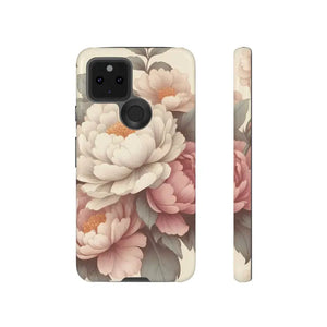 Pastel Large Flowers Phone Case Stylish Tough Design Dipaliz - Google Pixel 5 5g / Glossy - Mobile Cases