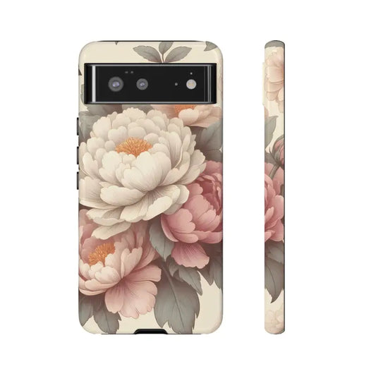 Pastel Large Flowers Tough Cases: Style & Protect your Phone - Google Pixel 6 / Glossy Case