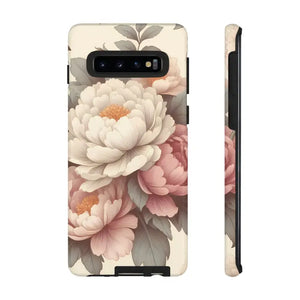 Pastel Large Flowers Phone Case Stylish Tough Design Dipaliz - Samsung Galaxy S10 / Glossy - Mobile Cases