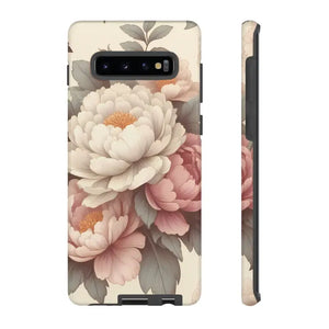 Pastel Large Flowers Phone Case Stylish Tough Design Dipaliz - Samsung Galaxy S10 Plus / Glossy - Mobile Cases