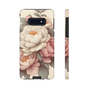 Pastel Large Flowers Phone Case Stylish Tough Design Dipaliz - Samsung Galaxy S10e / Glossy - Mobile Cases