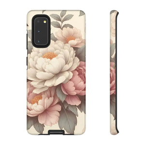 Pastel Large Flowers Phone Case Stylish Tough Design Dipaliz - Samsung Galaxy S20 / Glossy - Mobile Cases