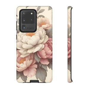 Pastel Large Flowers Phone Case Stylish Tough Design Dipaliz - Samsung Galaxy S20 Ultra / Glossy - Mobile Cases