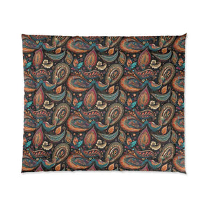 Colorful Paisley Pattern Comforter Vibrant Cozy Style Dipaliz - Quilts & Comforters