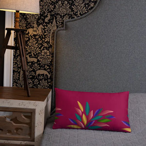 Colorful Petals Throw Pillow Insert Included - Dipaliz - Pillows