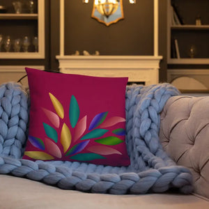 Colorful Petals Throw Pillow Insert Included - Dipaliz - Pillows
