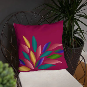 Colorful Petals Throw Pillow Insert Included - Dipaliz - Pillows