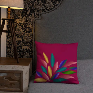 Colorful Petals Throw Pillow Insert Included - Dipaliz - Pillows